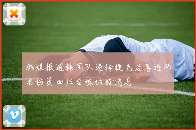 韩媒报道韩国队逆转捷克后喜迎两名伤员回归合练的好消息